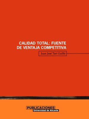 cover image of Calidad total